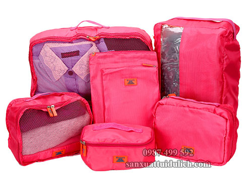 set túi đựng đồ đi du lịch