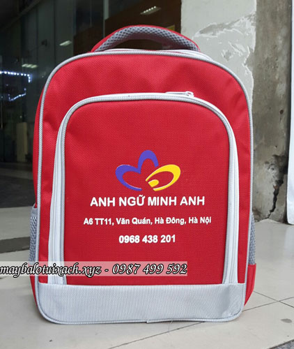 Sản xuất balo quà tặng Anh ngữ