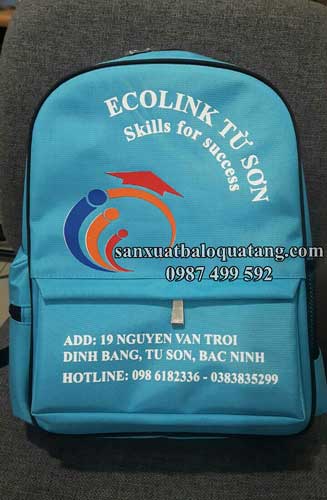 Sản xuất balo anh ngữ quà tặng