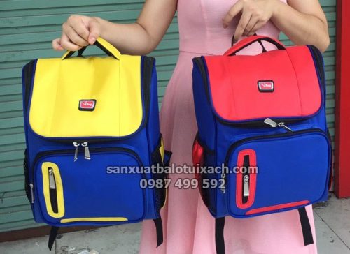 Sản xuất balo học sinh chống gù quà tặng