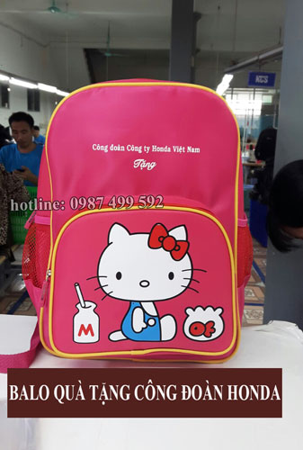 May balo mầm non Honda quà tặng