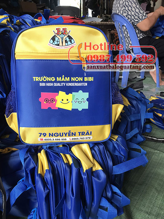 Sản xuất balo trường mầm non Bibi