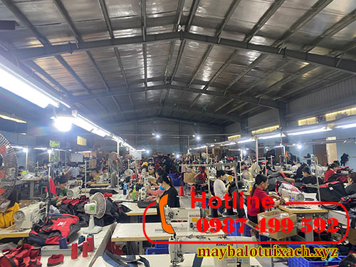 factory of bags and backpacks in Vietnam